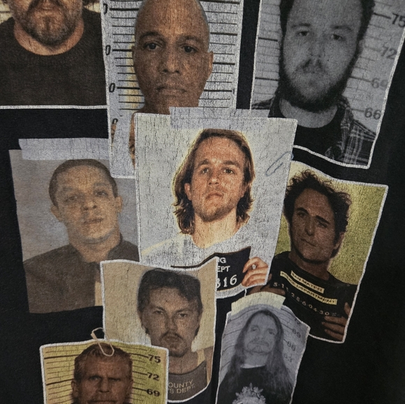 ๐3/$25๐ SONS OF ANARCHY MUGSHOT  t-shirt Adult XL - Picture 2 of 4